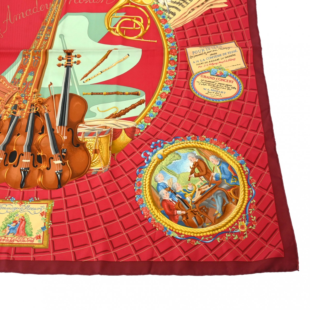 エルメス カレ 90 Wolfgang Amadeus Mozart モーツァルトへの賛歌