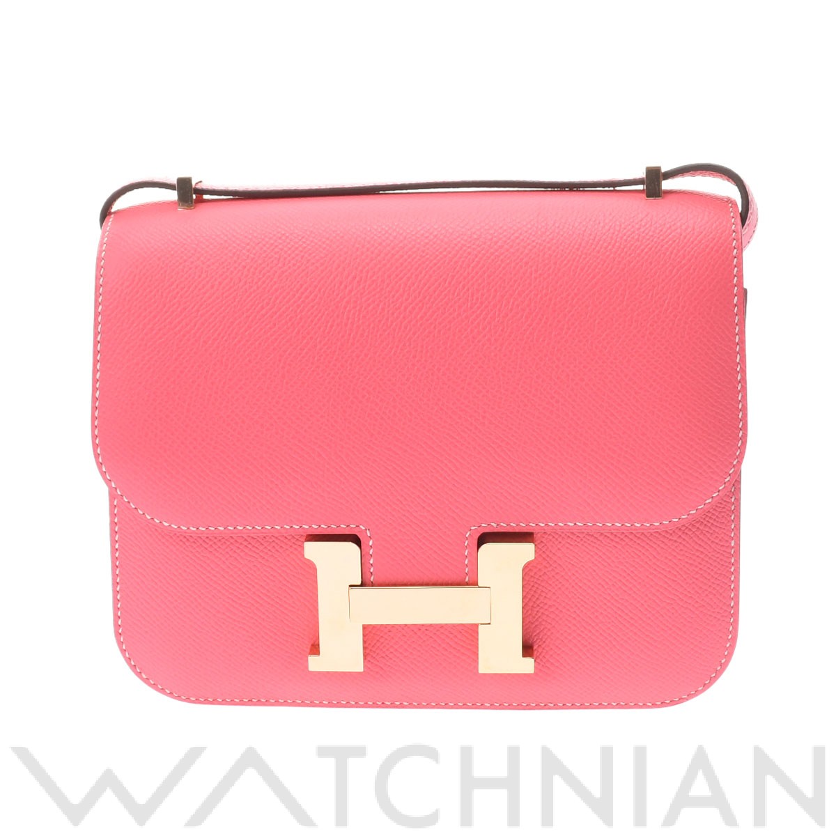 エルメス / HERMES コンスタンス ミニ18 ローズアザレ/パールグレー