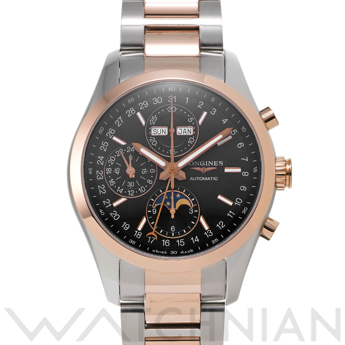 ロンジン コンクエスト クラシック ムーンフェイズ クロノグラフ L2