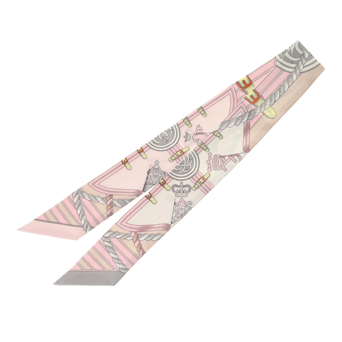 エルメス ツイリー GRANDE TENUE ピンク系マルチカラー シルク100