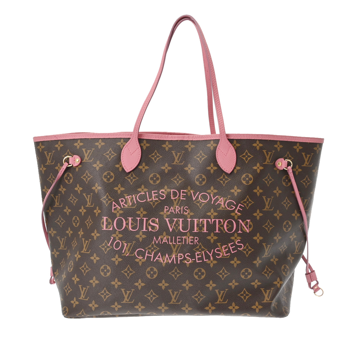 ルイ ヴィトン モノグラム ネヴァーフル GM イカットフラワー ローズ