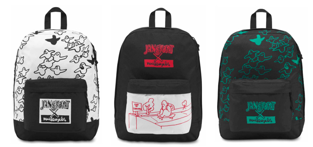 JANSPORTのバッグに、マーク・ゴンザレスのイラストを載せた超限定