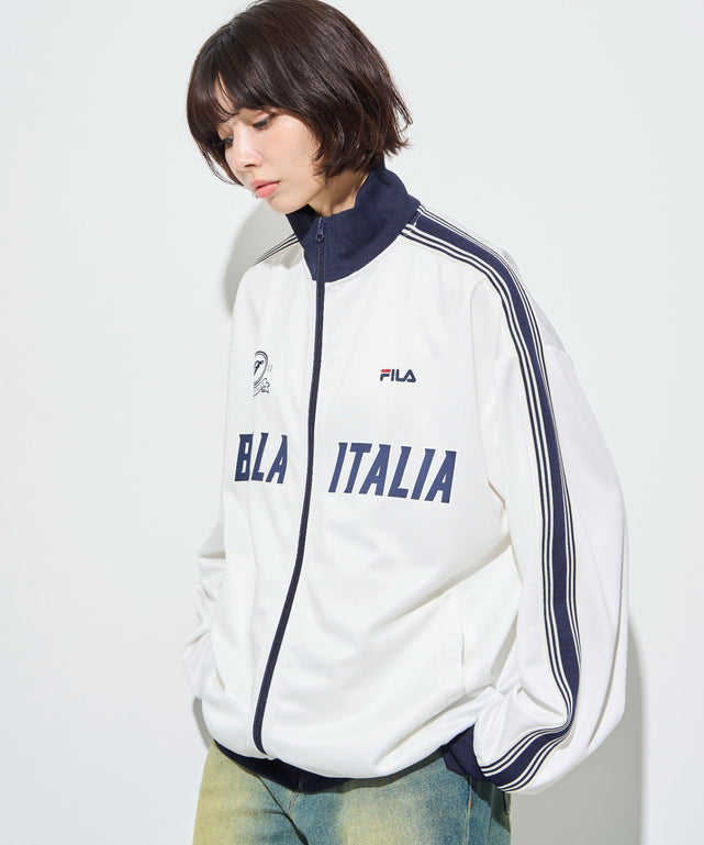 00s y2k FILA ロゴ スウェット トラック ジャケット ジャージ 別注FILA