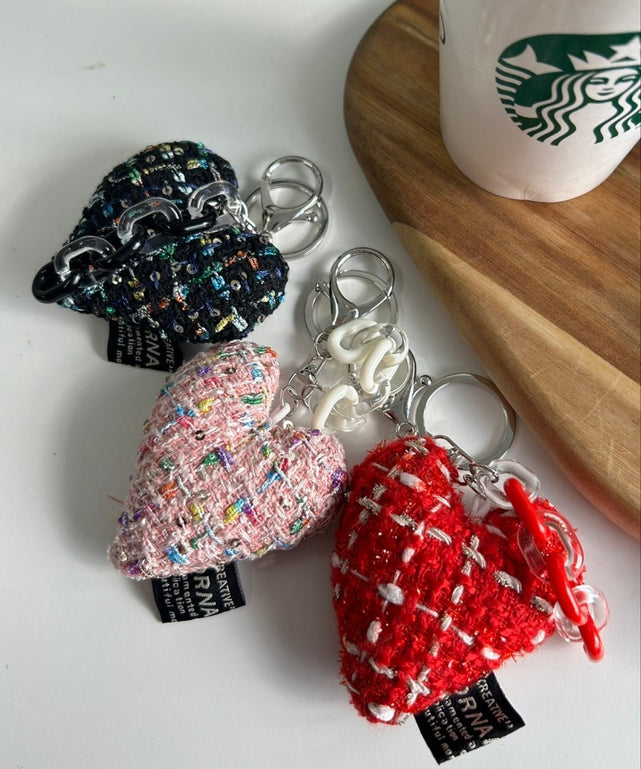 ツイードビッグハートキーホルダー｜WEGO（ウィゴー） – WEGO ONLINE STORE