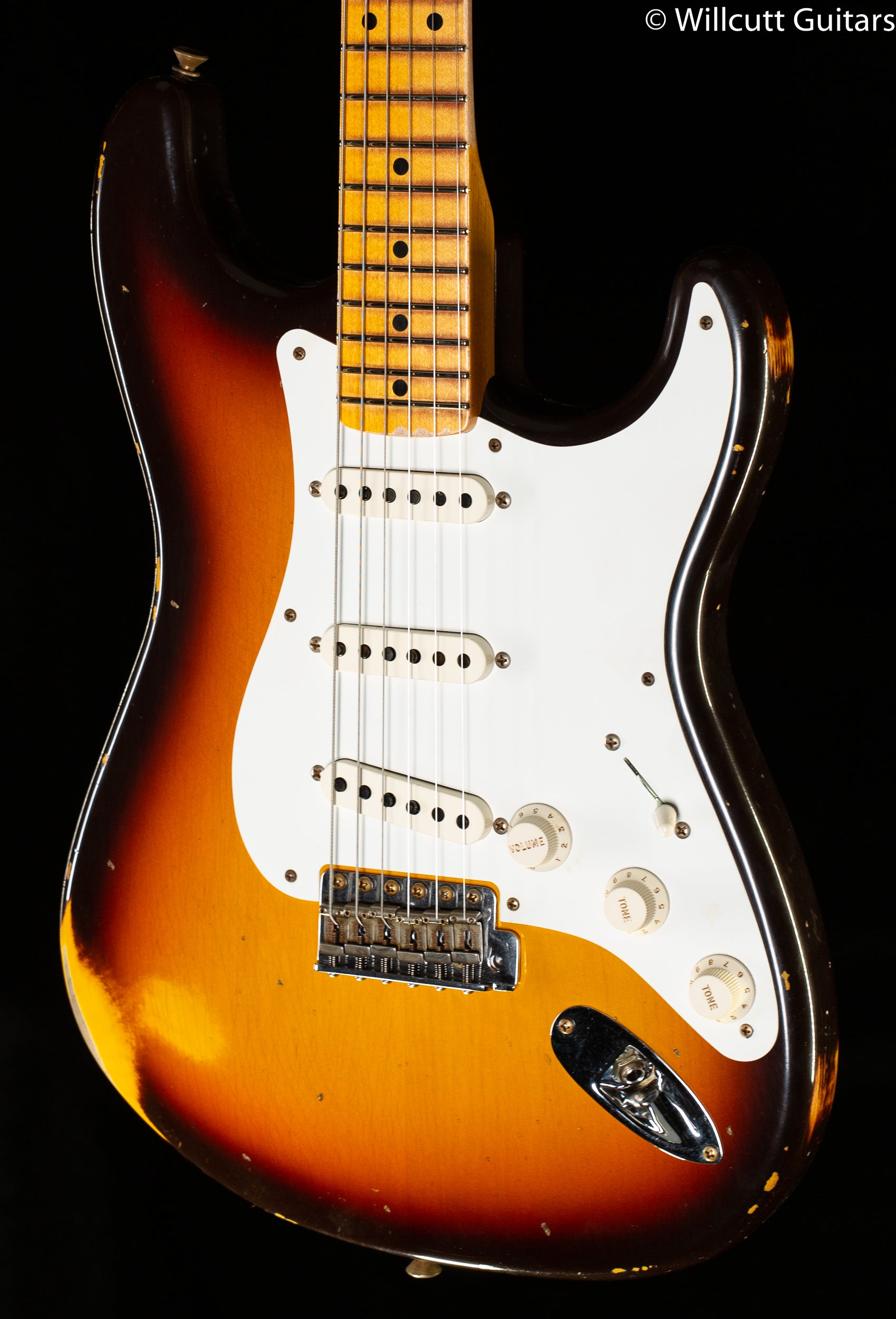 Fender Custom Shop 1958 Stratocaster Relic Faded Aged Chocolate 3