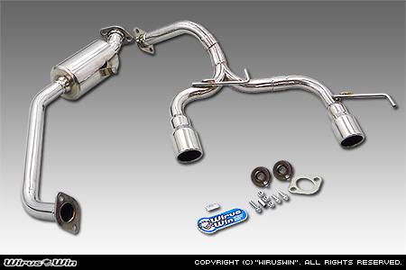 WirusWin】【JB23】ジムニー用デュアルツインマフラー