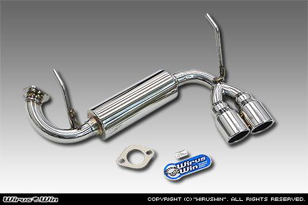 WirusWin】【JB64】ジムニー用ツインマフラー