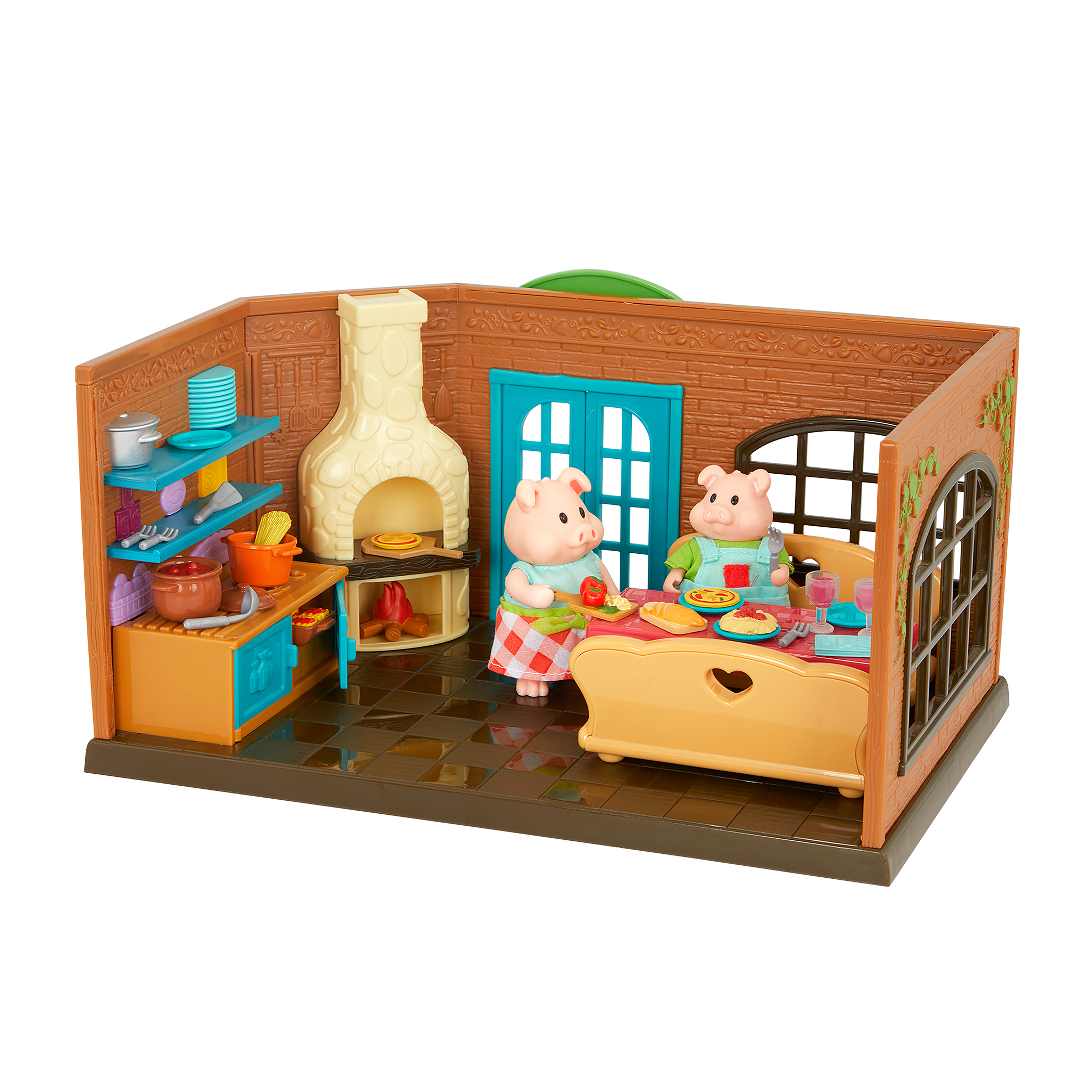 Pass-The-Pasta Restaurant | Deluxe Kitchen Playset | Li'l Woodzeez