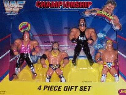 1994 WWF Just Toys Bend-Ems Championship [With Bret 