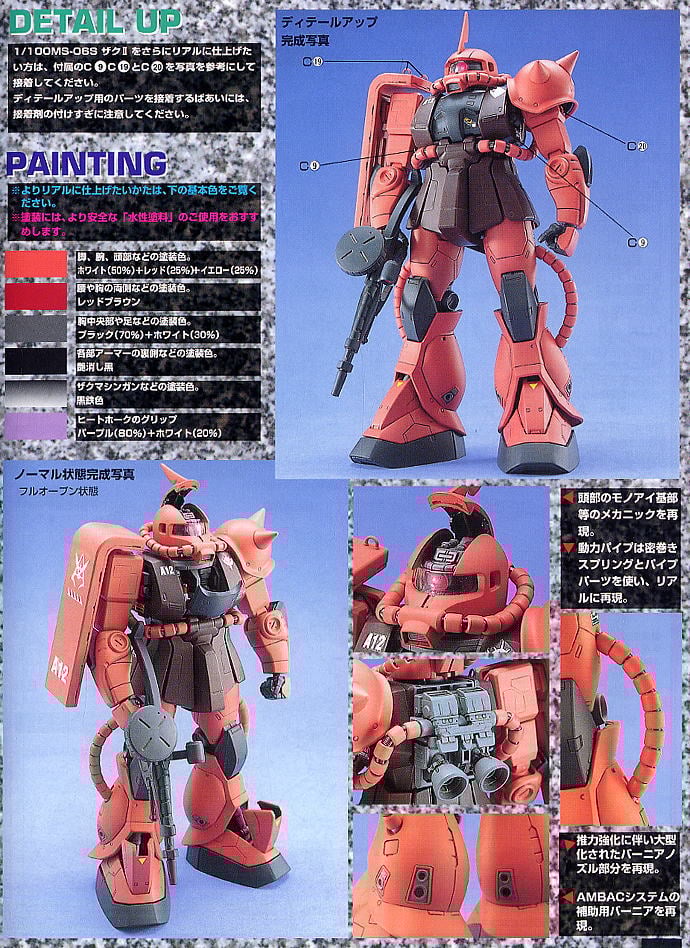 MS-06SザクII シャア専用 (クリスタルバージョン) (ガンプラ) - ホビー