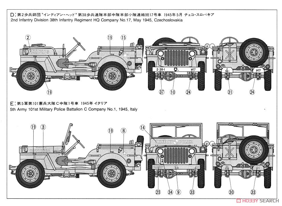 U.S. ジープ・ウイリスMB (プラモデル) - ホビーサーチ ミリタリープラモ