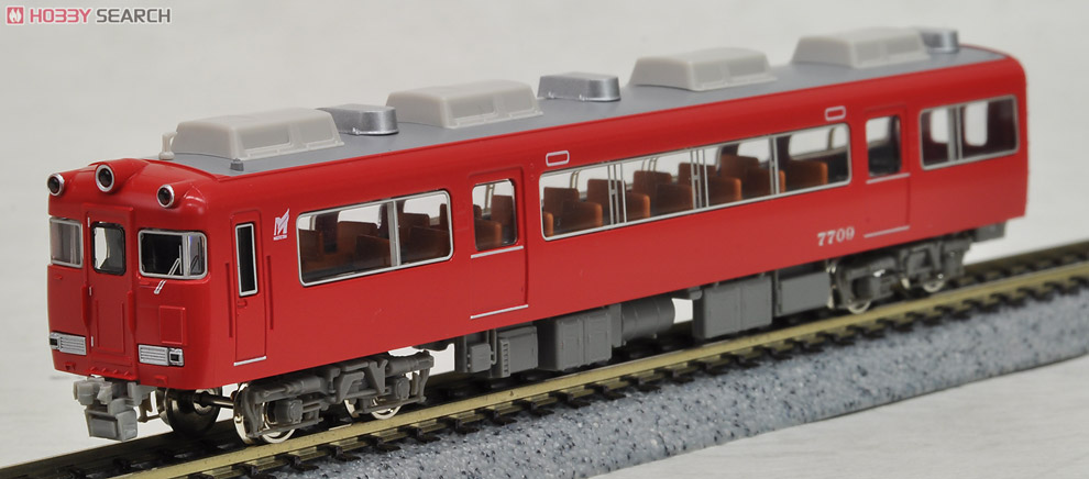 名鉄 7700系 (妻面窓無し) 基本2輛編成セット (動力付き) (基本・2両