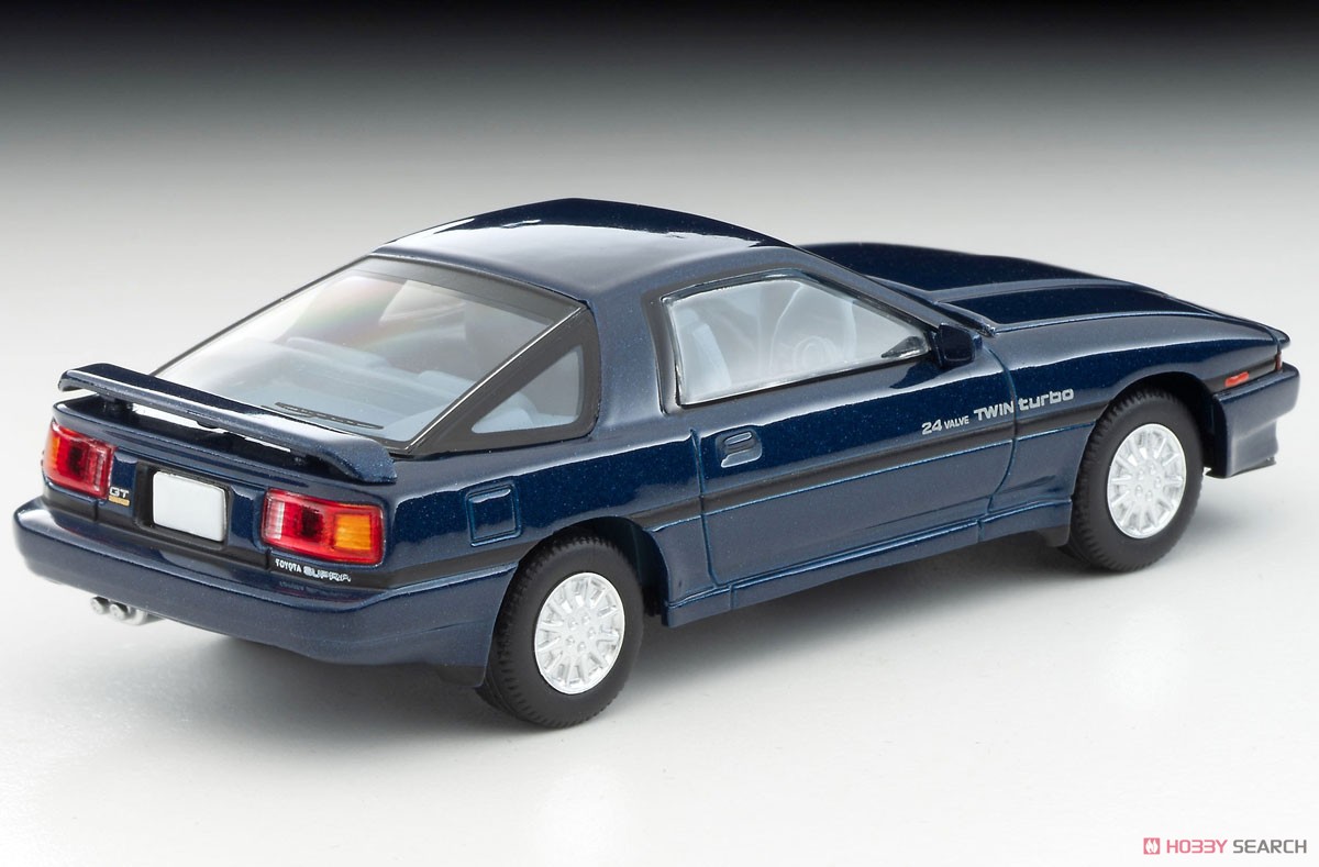 TLV-N106f トヨタ スープラ 2.0GTツインターボ (紺) 87年式 (ミニカー