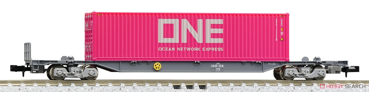☆特価品 JR貨車 コキ106形 (前期型・新塗装・ONEコンテナ付) (鉄道