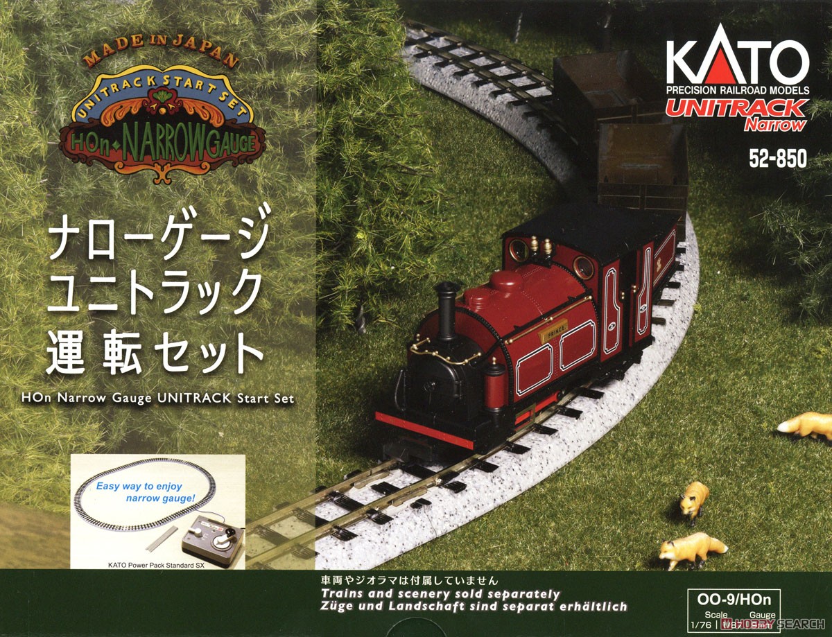 OO-9/HOn) ナローゲージユニトラック運転セット (鉄道模型) - ホビー