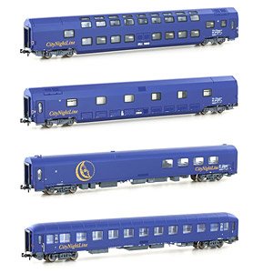 City Night Line 寝台車 4両セットA (4両セット) ☆外国形モデル (鉄道