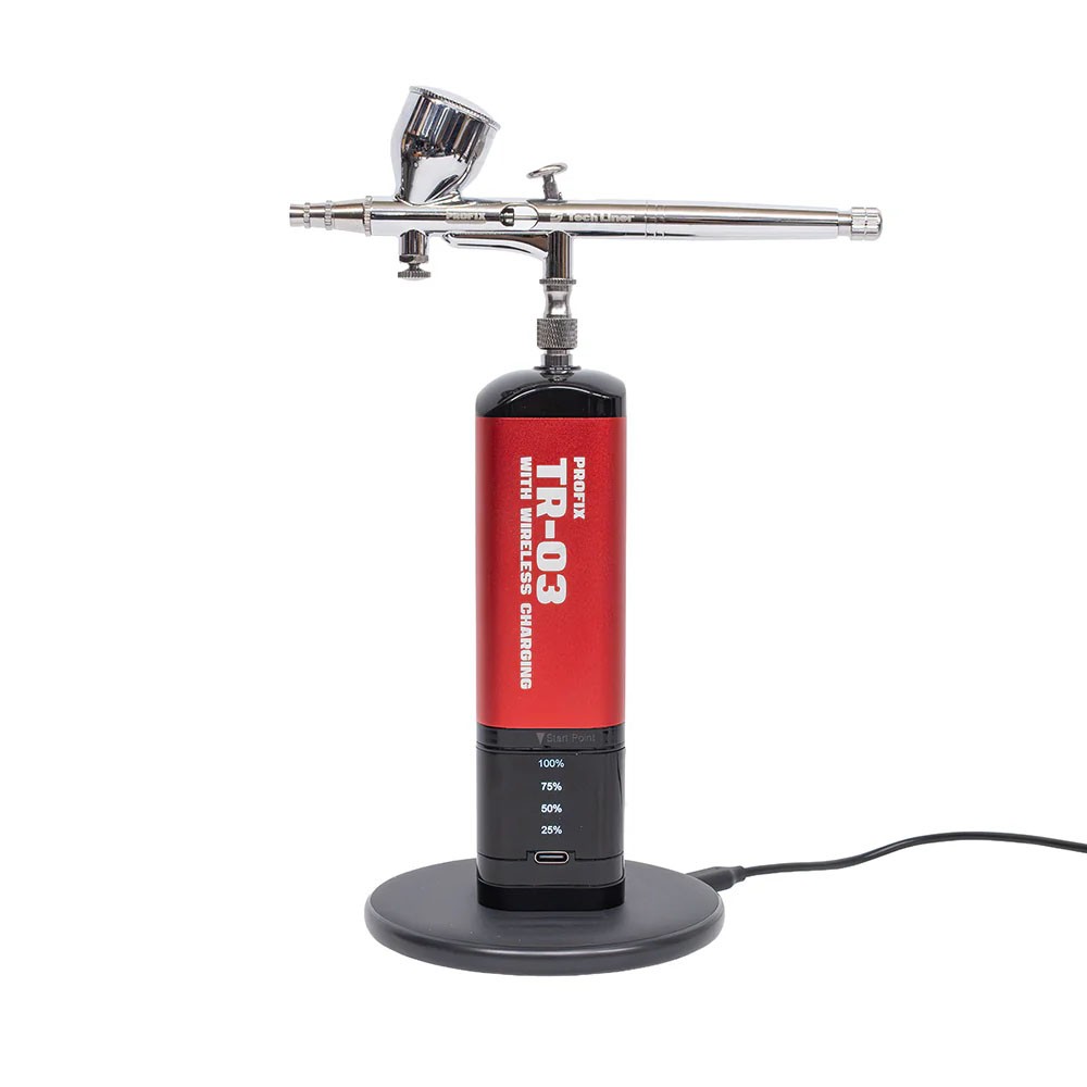 PROFIX Tech Liner ワイヤレス充電対応 充電式エアブラシセット TR-03