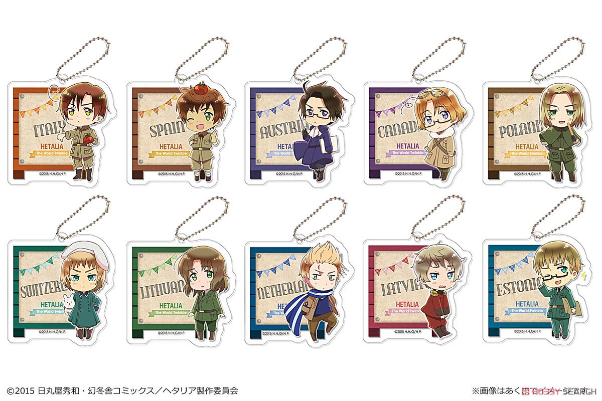 ヘタリア The World Twinkle」 トレーディングアクリルキーホルダー 10