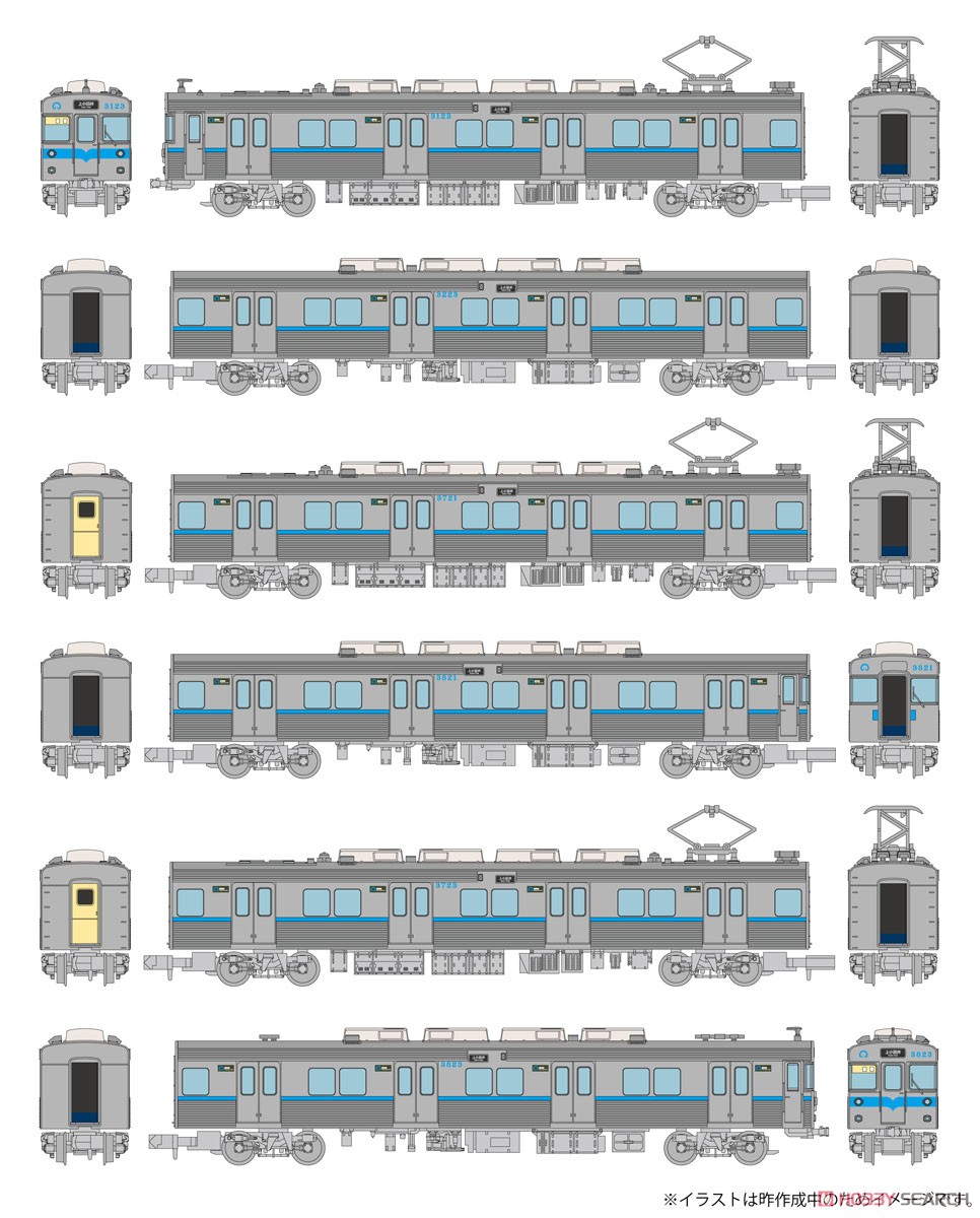 鉄道コレクション 名古屋市交通局 鶴舞線 3000形 (6両セット) (鉄道
