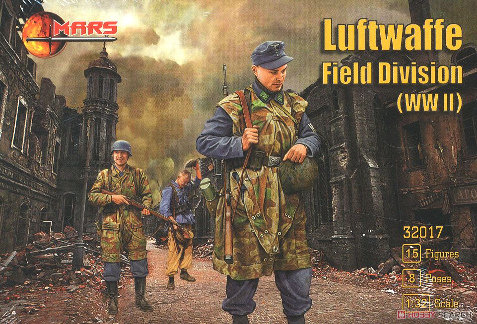 ドイツ空軍野戦師団WW2・8ポーズ15体 (プラモデル) - ホビーサーチ