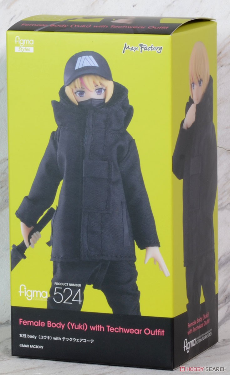 figma 女性body (ユウキ) with テックウェアコーデ (フィギュア