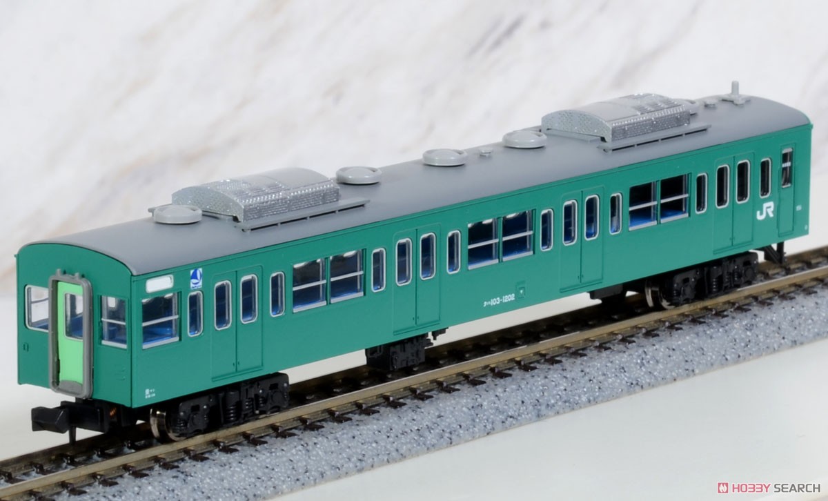 103系1200番代 ユニット窓 分散冷房車 エメラルドグリーン 常磐・成田