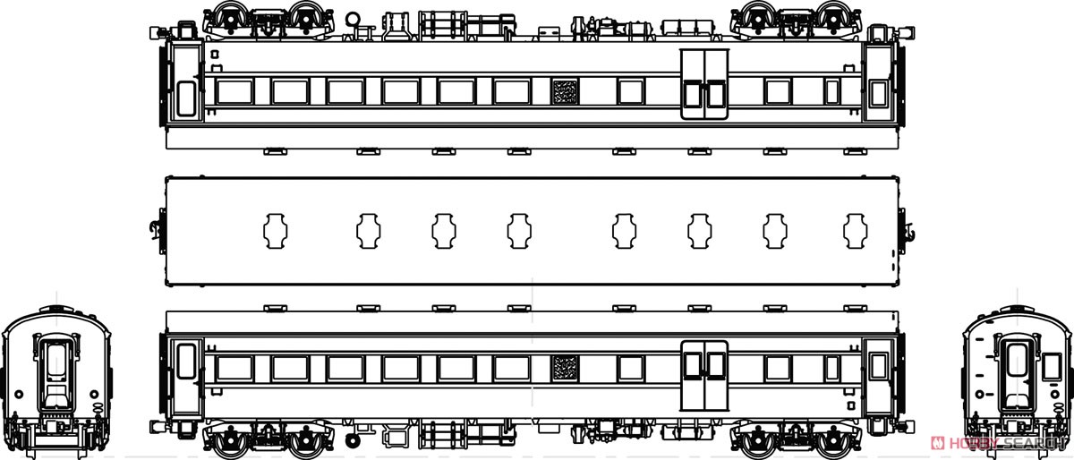 16番(HO) 国鉄 オハニ36 ぶどう2号 塗装済完成品 (塗装済み完成品