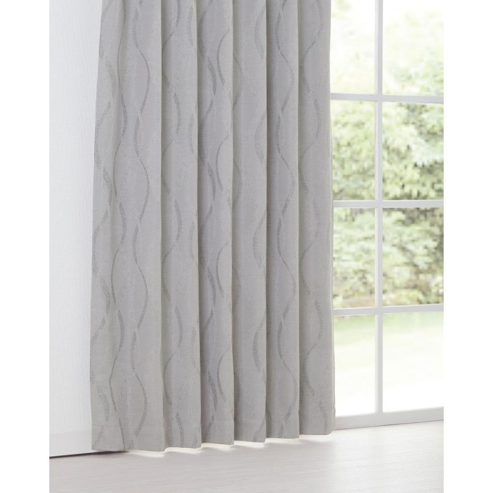 厚地カーテン ヘレン 100×110 2枚組 GY | TWO-ONE STYLEネット