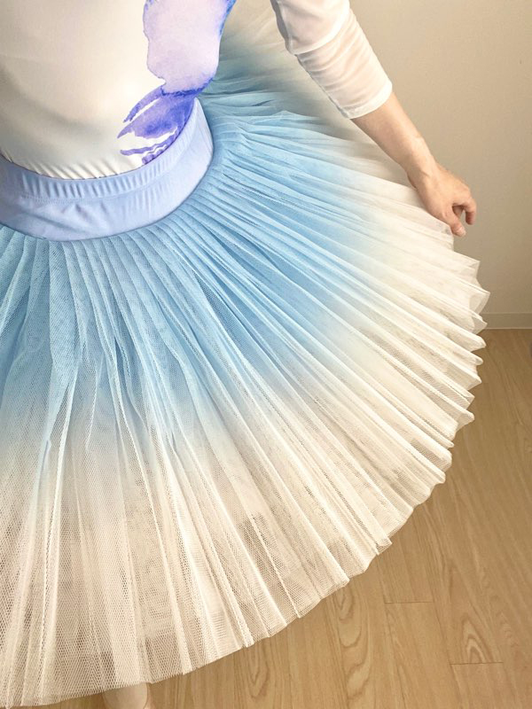 バレエ衣装】ブルー グラデーション チュチュボン☆練習用クラシック