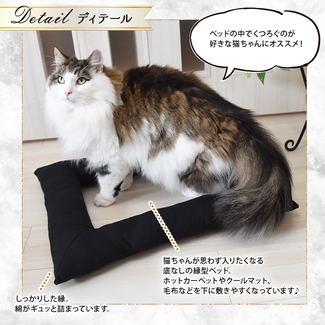 どこでもベッド Plus プラス スクエア ブラック (34452) ゴロにゃん