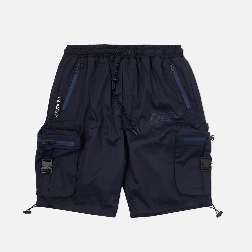 Combat Nylon Shorts Navy – 8&9 Clothing Co.