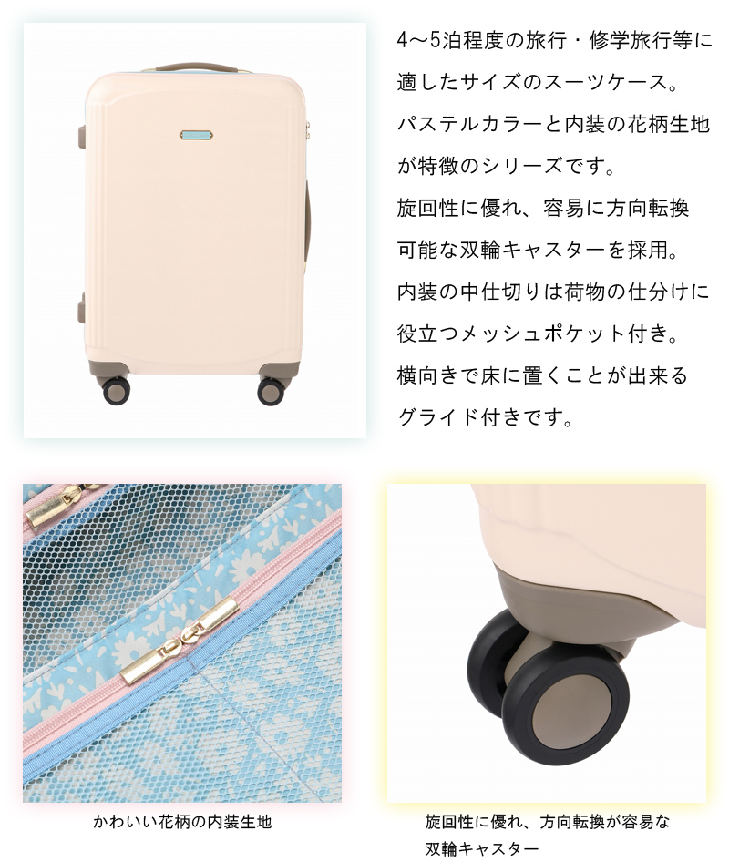 送料無料 正規品 スーツケース 4-5泊の旅に エース ACE hiromichi