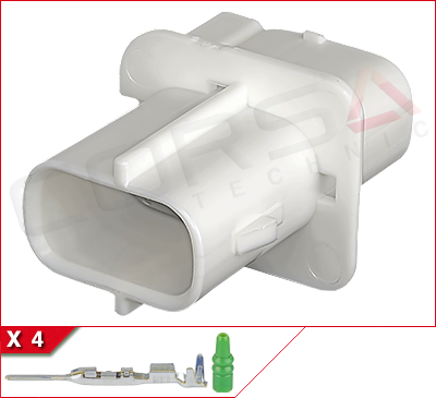 7286-2406 - Yazaki | Y025II-4P - Corsa Technic | 4-Way Kit