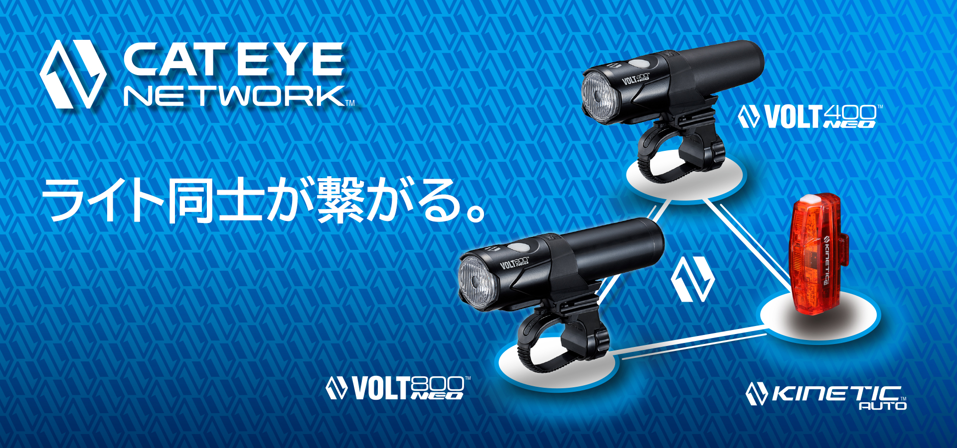 新製品情報！ライト同士がつながり連動する「CATEYE NETWORK™」 対応3