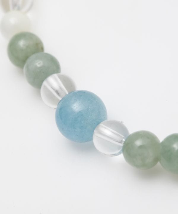 五縁繋ぎアクアマリンブレスレット(AQUAMARINE): 『岩座(いわくら