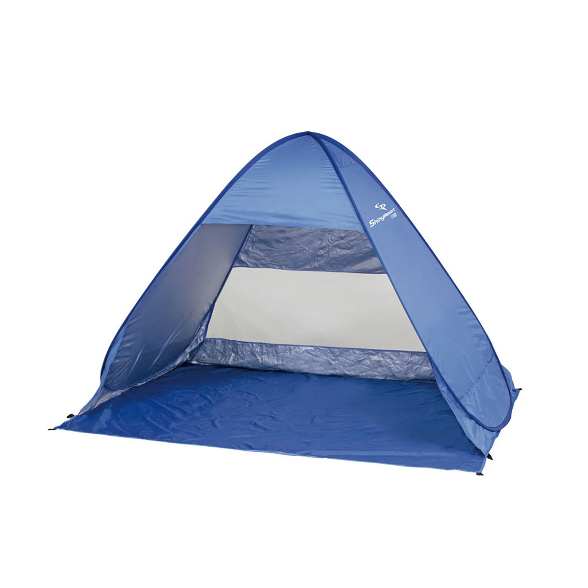 シャイニーリゾート ポップアップテントUV〈M〉(ブルー) - アウトドア