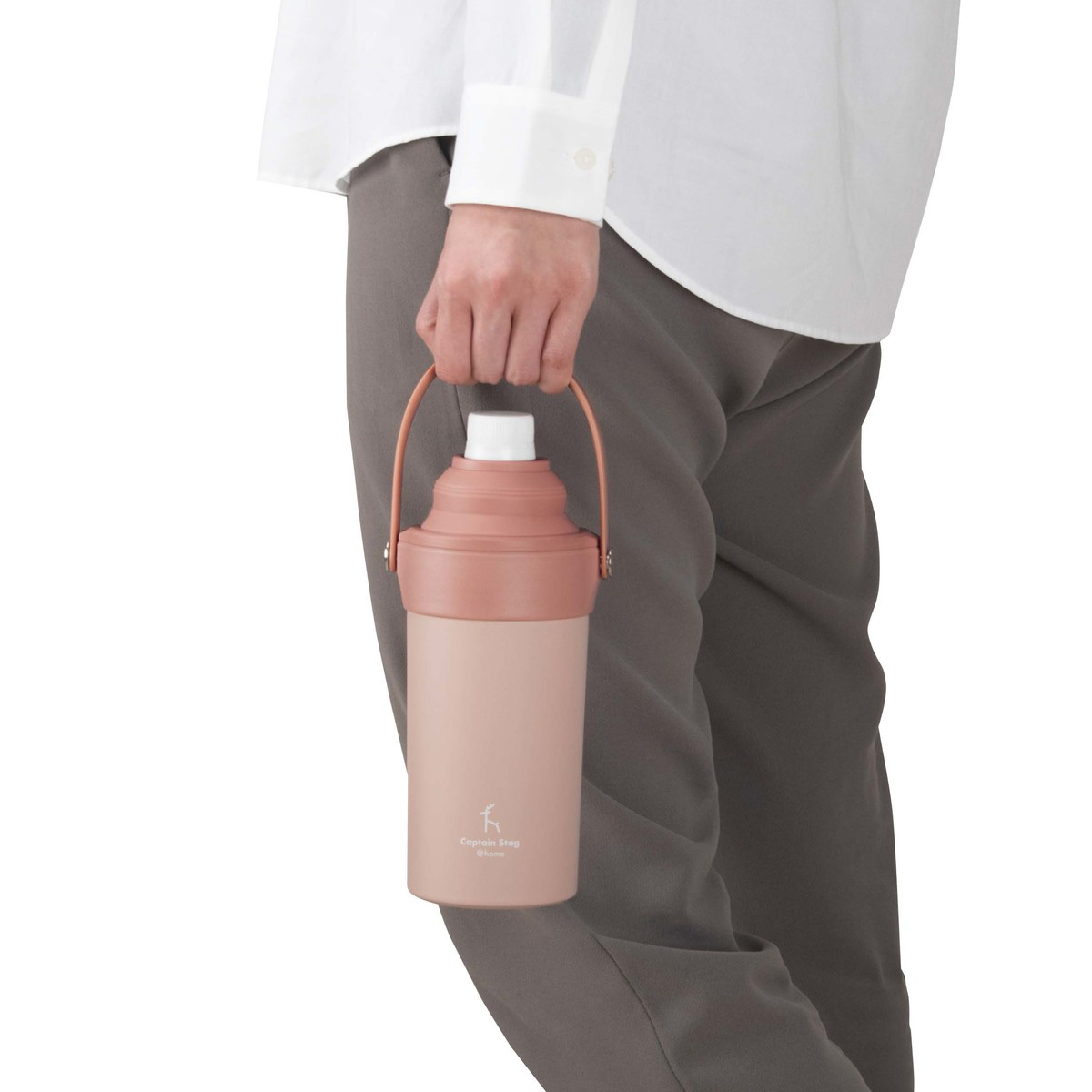 CAPTAINSTAG @home真空二重ペットボトルホルダー（ピンク
