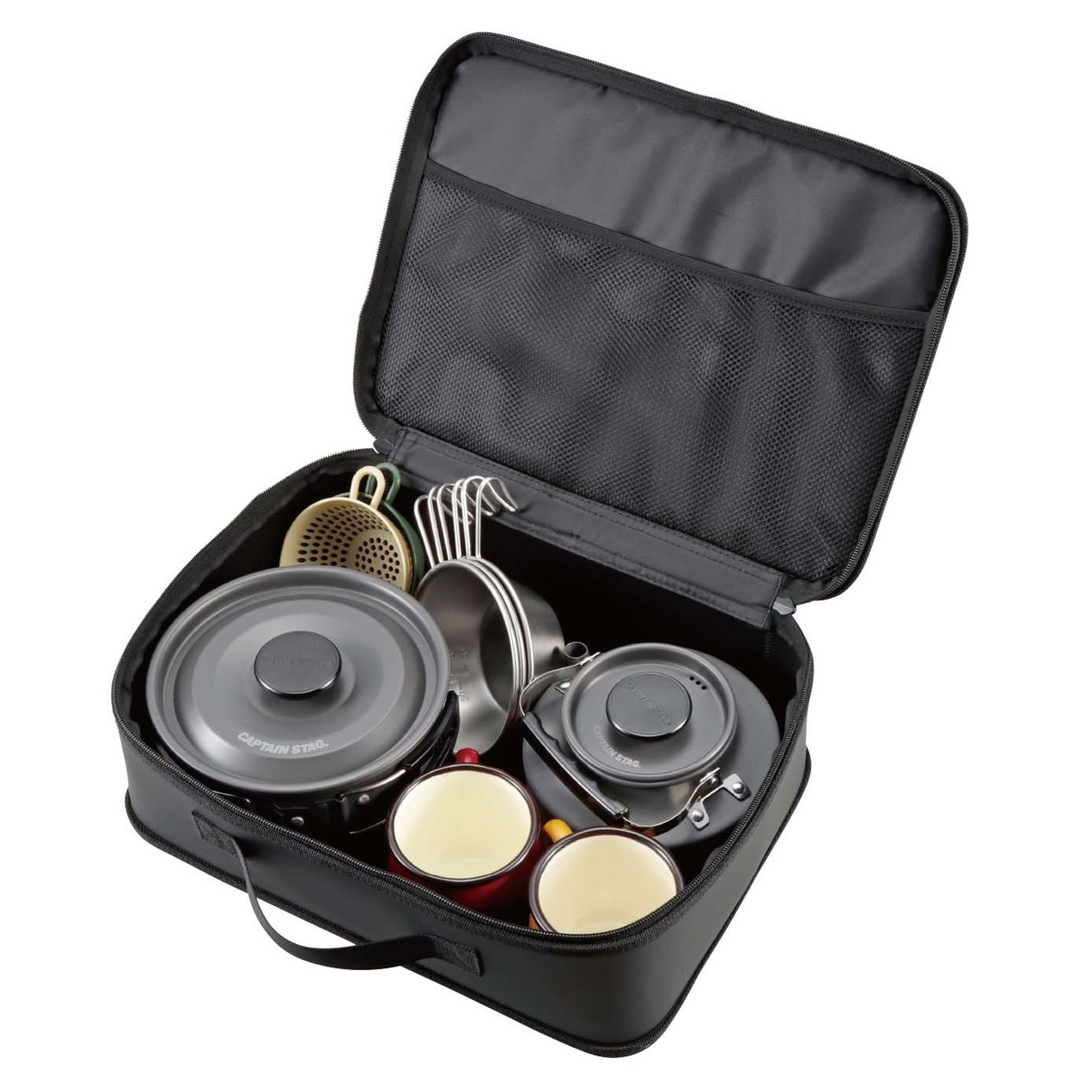 キャプテンスタッグ 珈琲サイフォン＆ギア用マルチケース - アウトドア