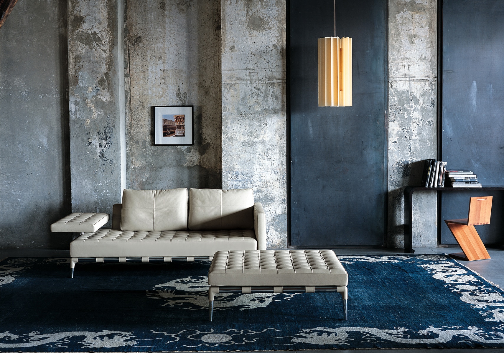 Cassina（カッシーナ）241-31 PRIVE 2人掛ワイド 黒革（13X606