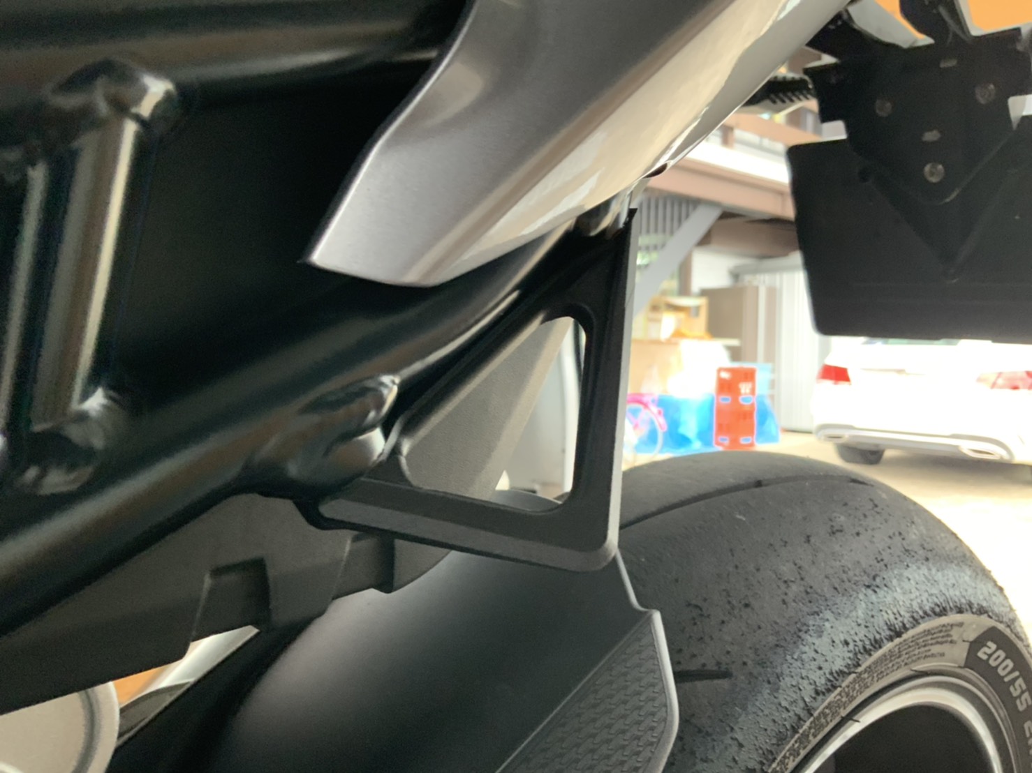 S1000RR用 タイダウンフックプレート開発中！