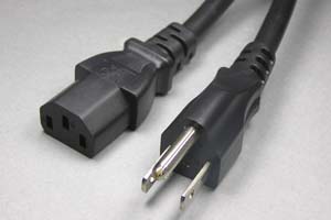 電源ケーブル（3Pプラグ／3Pソケット）＜15A-125V＞ :【ホーム