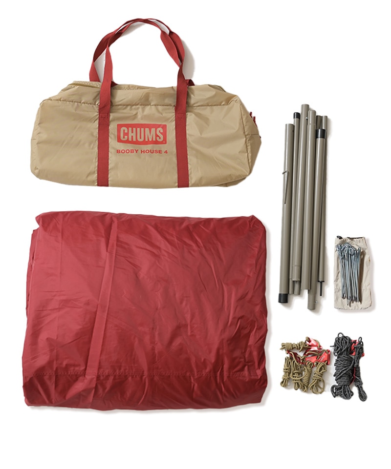 Booby House 4/ブービーハウス4(テント｜タープ)(One Size Beige/Red