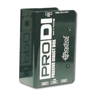 RADIAL PRO DI パッシブ・ダイレクトボックス(ラジアル フルレンジ