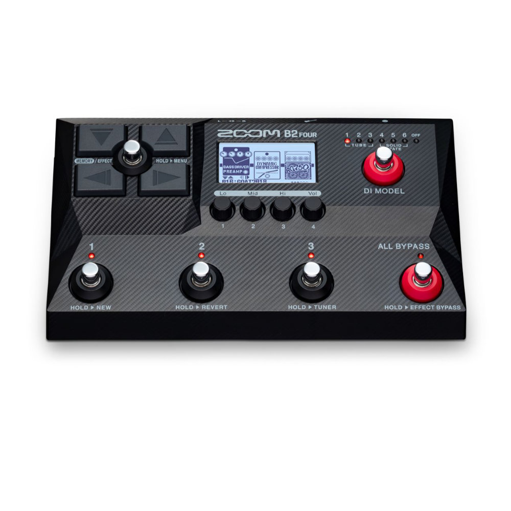 ZOOM B2 FOUR ベースマルチエフェクター アンプエミュレーター(ズーム
