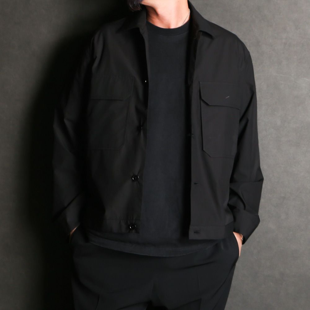 MARKAWARE - 【ラスト1点-サイズ2】TAILORED SHIRT JACKET - BLACK