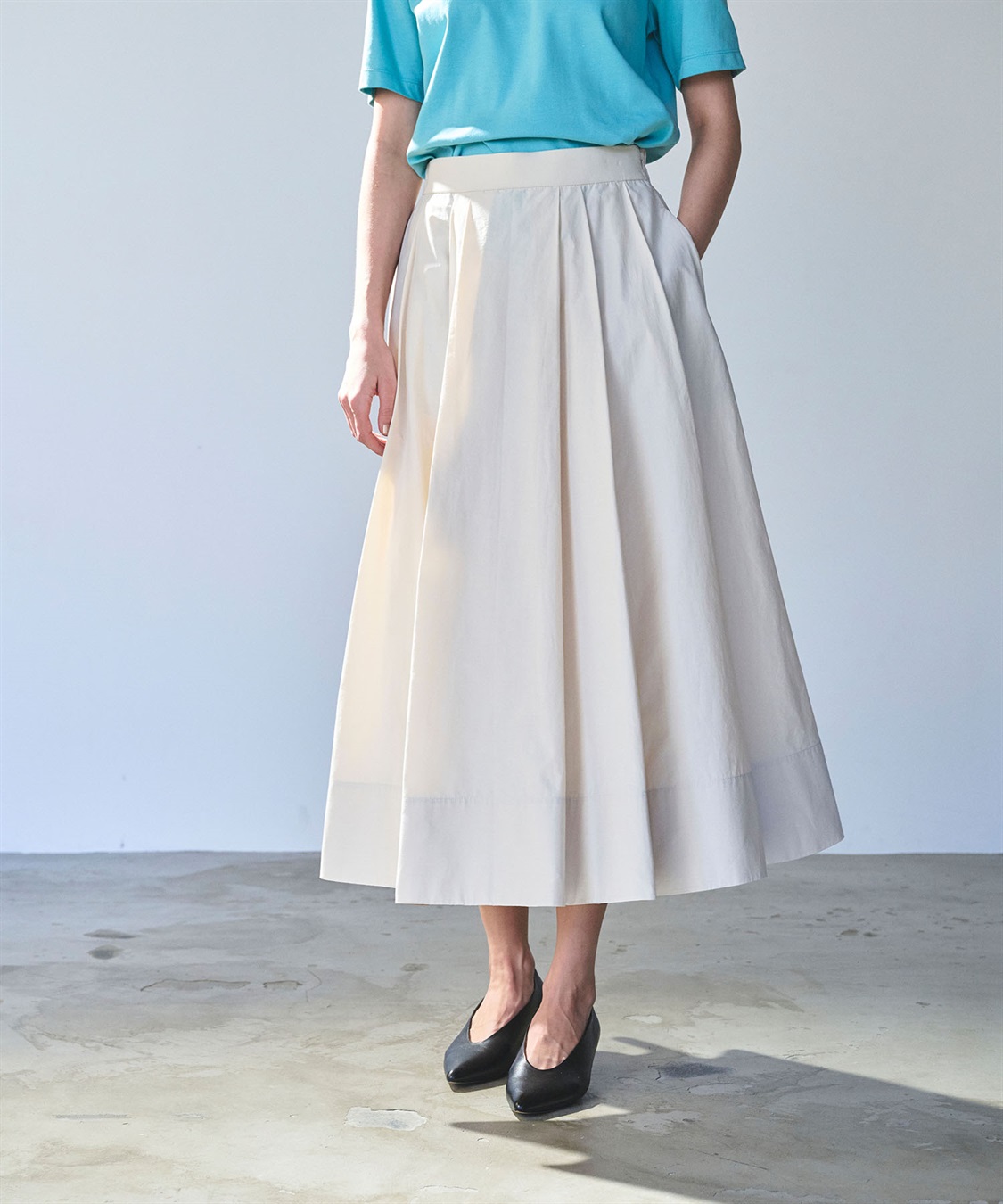 タックフレアスカート【NYLON WEATHER】 N.O.R.C｜クロスプラス公式