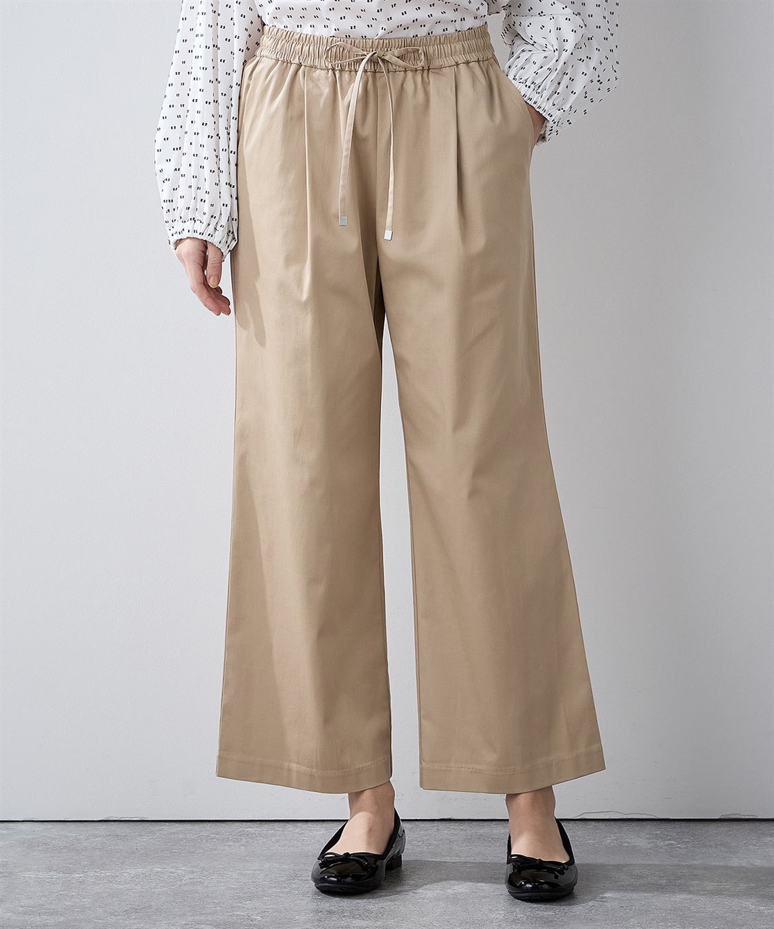 タックワイドパンツ LE SOUK HOLIDAY｜クロスプラス公式通販サイト