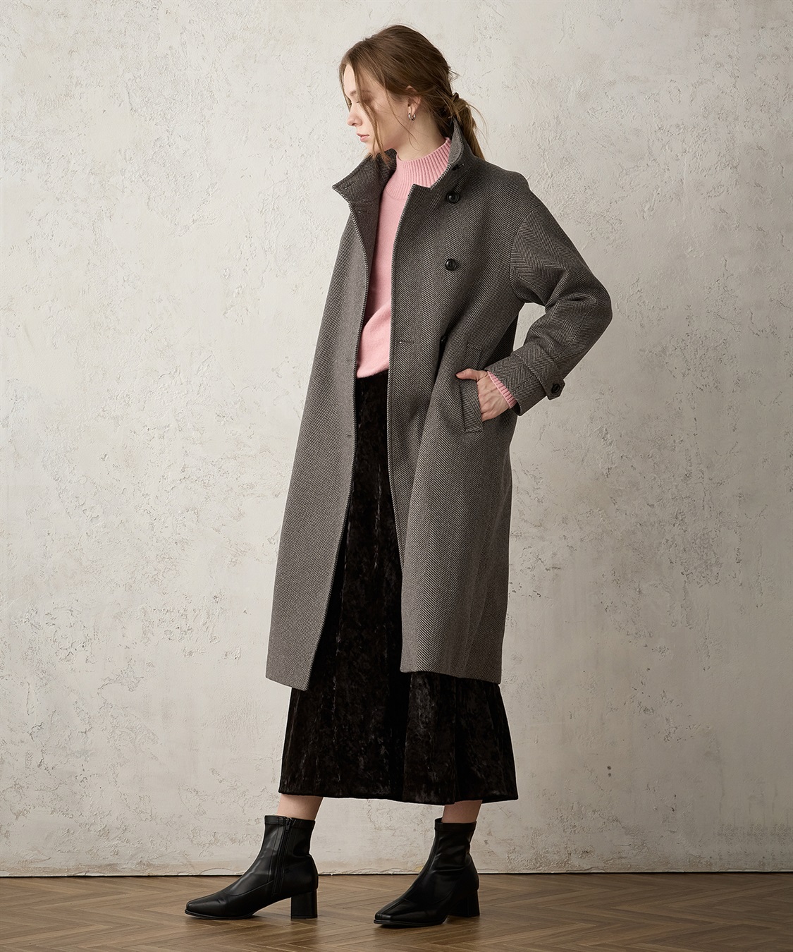 スタンドカラーコート LE SOUK HOLIDAY｜クロスプラス公式通販サイト