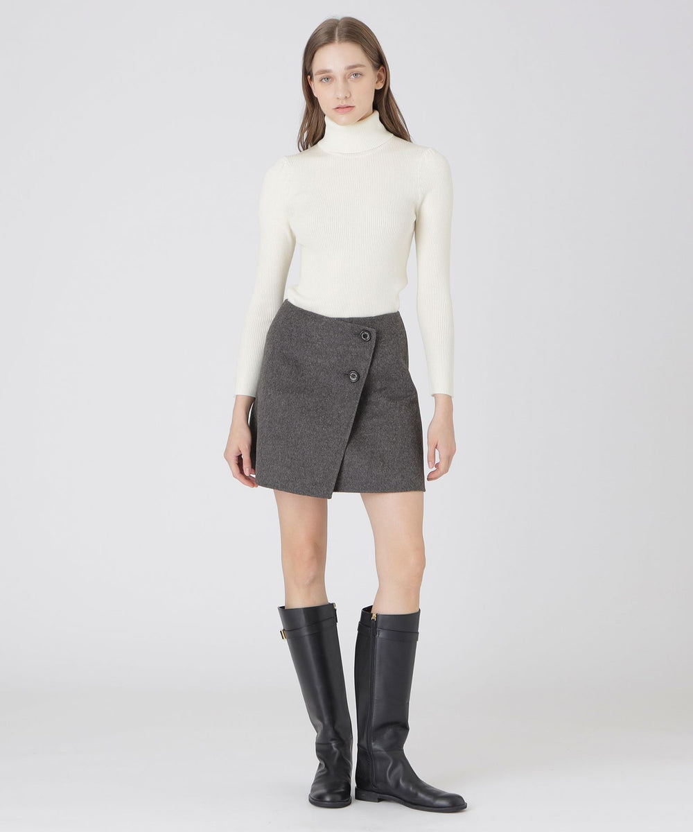 クレストブリッジチェックリバーポリウール巻きスカート（スカート