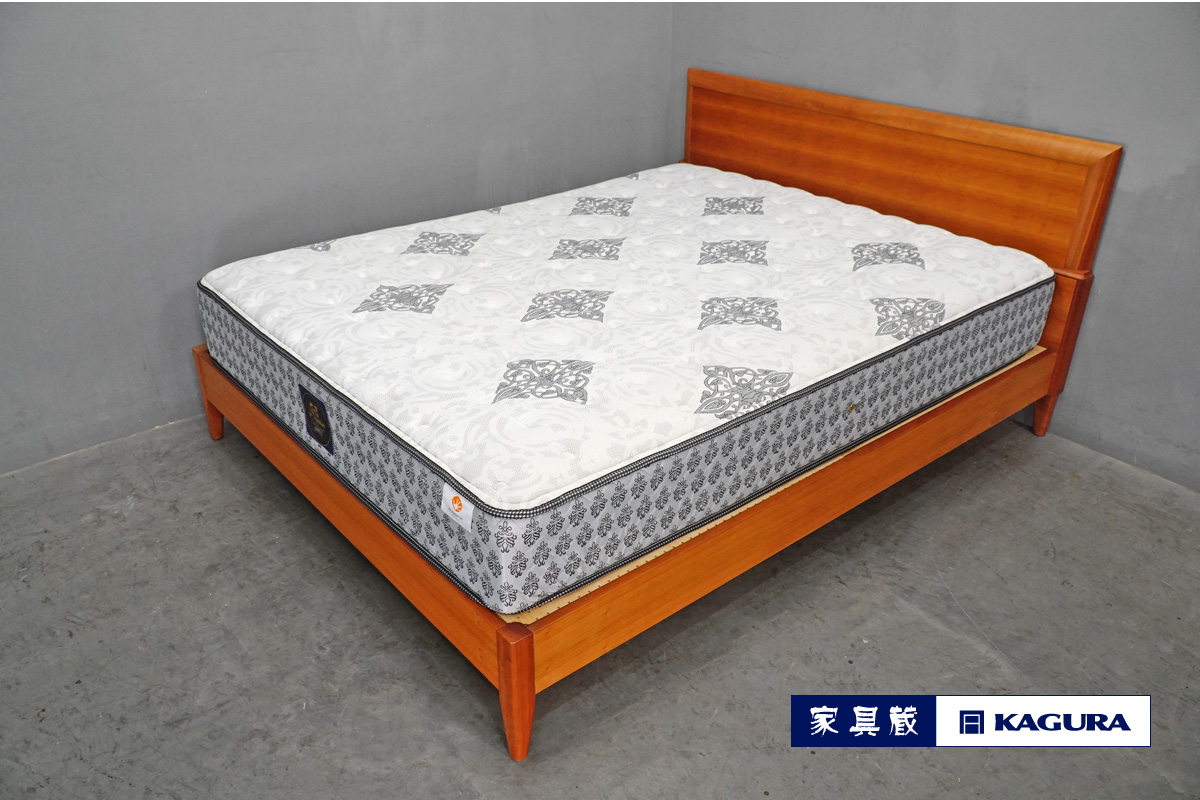 無印良品□高密度マットレス+タモ材クイーンベッド MUJIタモ材家具買取